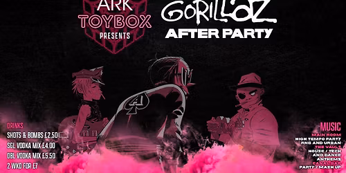 TOYBOX FRIDAYS : GORILLAZ AFTER PARTY \ud83c\udfb6\ud83e\udd8d \ud83e\udea9\ud83e\uddf8 - Manchester\u2019s No.1 Friday Night!