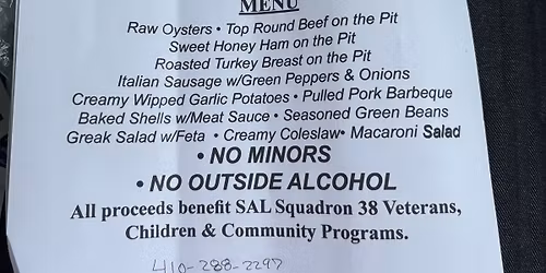 Bull & Oyster Roast @ American Legion Post 38 (Dundalk)