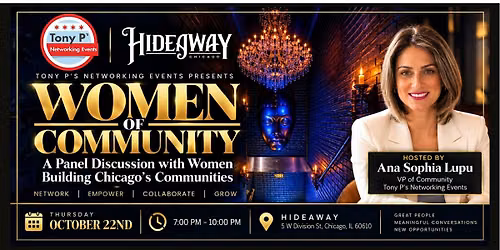 "Women of Community" Networking Event & Panel Discussion: October 22nd