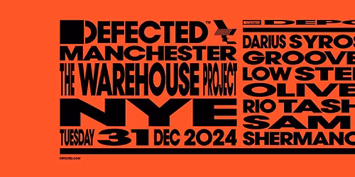 The Warehouse Project - NYE Manchester Tickets
