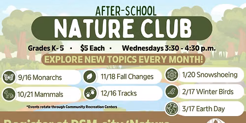 \ud83c\udf33\ud83d\udc1bAfter-School Nature Club\ud83d\udc1b\ud83c\udf33