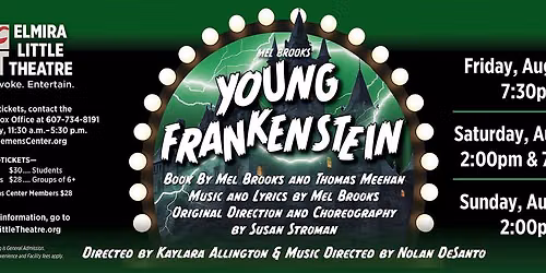 Elmira Little Theatre Presents Young Frankenstein