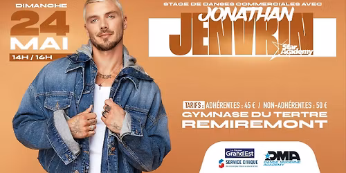 Stage de danses commerciales avec Jonathan Jenvrin