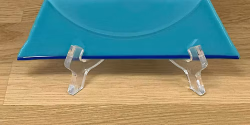 Fused Glass SnowGlobe - $55