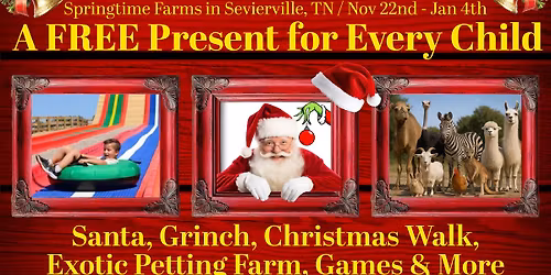 Christmas at the Farm at Springtime Petting Farm Sevierville