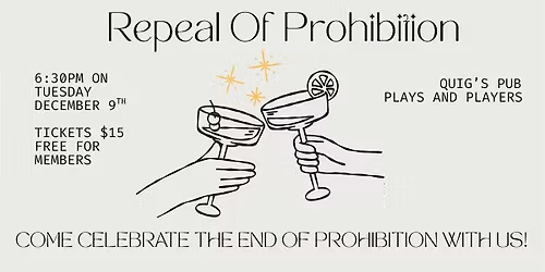 Repeal of Prohibition at Quig's Pub