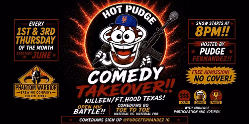 Hot Pudge Comedy Takeover