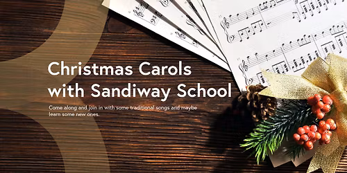 **ALL WELCOME** Musical visit from Sandiway School