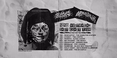 Munt x Nembutolik 2026 Australian East Coast Tour - Adelaide
