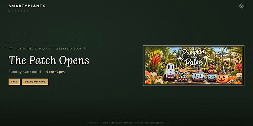Pumpkins & Palms: The Patch Opens