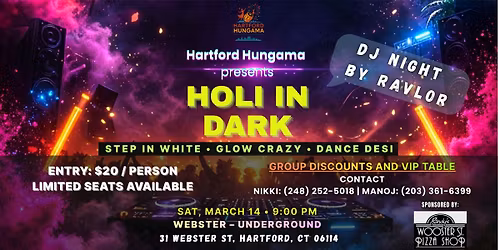 HOLI IN DARK GLOW PARTY FT. DJ RAVLOR