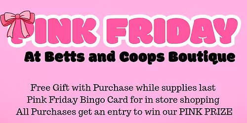 Pink Friday Shop Small First 