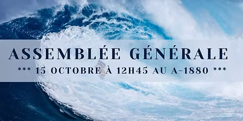 REPORT\u00c9E - Assembl\u00e9e G\u00e9n\u00e9rale Annuelle de l'A\u00c9CSTS (Nouvelle date \u00e0 venir)