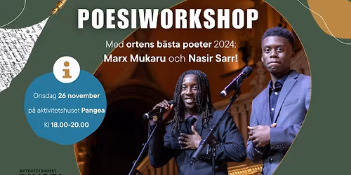 Skrivworkshop med ortens b\u00e4sta poeter