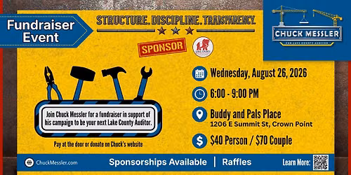 Chuck Messler for Lake County Auditor Fundraiser Event