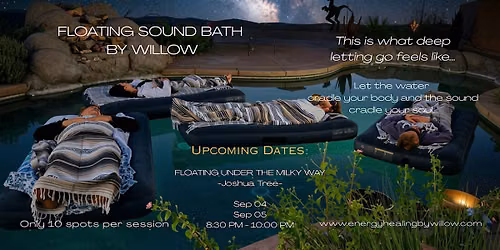 Floating Soundbath Under the Milky Way Sky