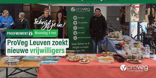 Kom proeven bij ProVeg Leuven