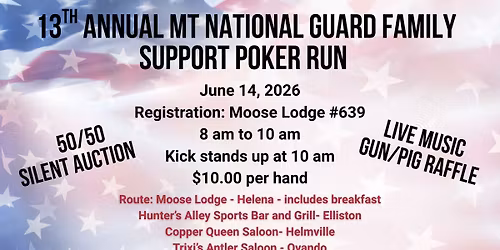 MT National Guard Family Support Poker Run
