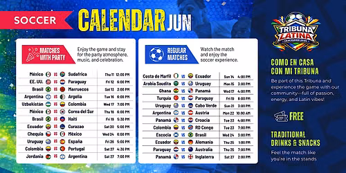 Tribuna Latina Vancouver 2026 \u2013 Live Match Screenings