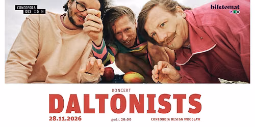 Daltonists - koncert w Concordia Design Wroc\u0142aw
