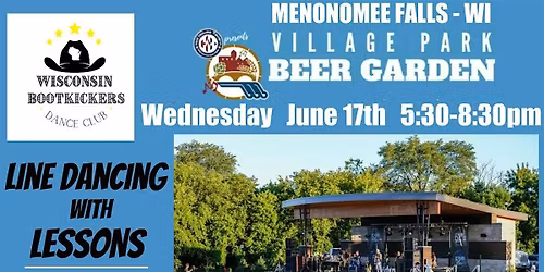 Line Dancing with Lessons \/Beer Garden Menomonee Falls \/ FREE