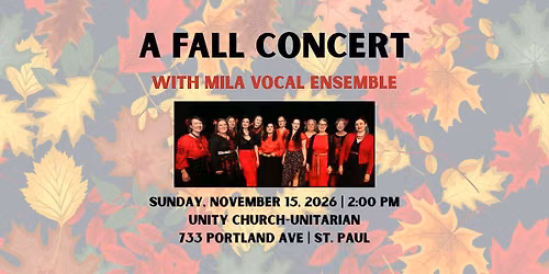 A Fall Concert with Mila Vocal Ensemble