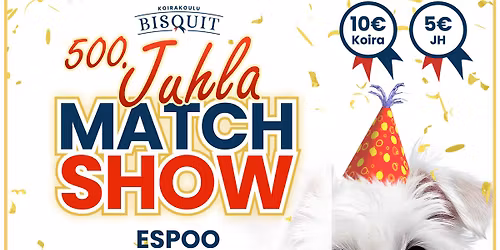 BISQUITIN 500. JUHLA MATCH SHOW, my\u00f6s JUNIOR HANDELR