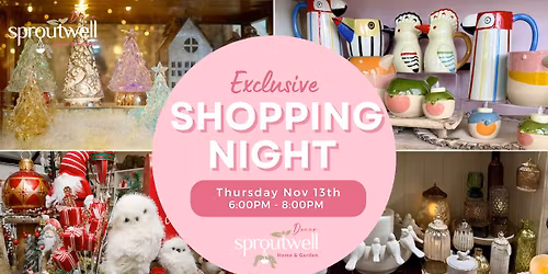 Christmas Shopping Night - Sproutwell Decor