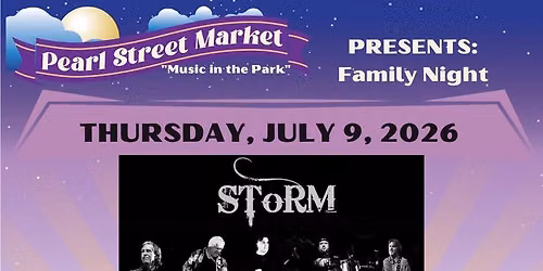 Pearl Street Market + Music in the Park - July 9th