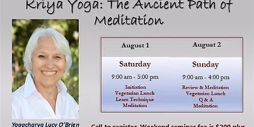 Kriya Meditation Weekend in Bozeman $200