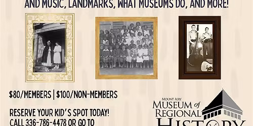 Hometown Historian Camp (Ages 10-13)