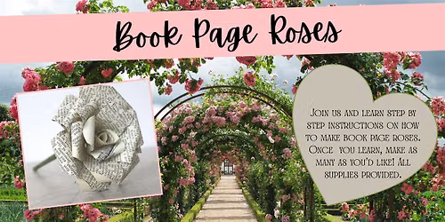 Book Page Roses