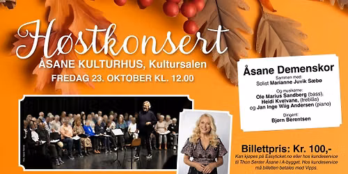 H\u00f8stkonsert med \u00c5sane Demenskor