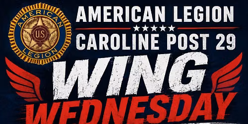 Wednesday Wing Night at the American legion