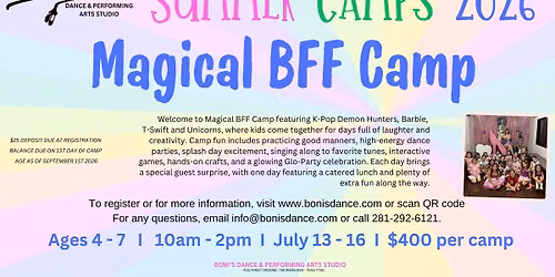 Boni's Magical BFF Camp