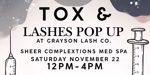Tox & Lash Pop up 