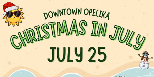 Downtown Opelika Christmas in July