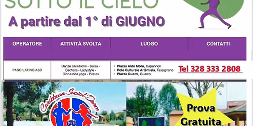 LEZIONE DI PROVA GRATUITA!!BALLI CARAIBICI .IMPARA A BALLARE CON NOI