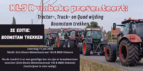 Tractor-, Truck- & Quad wijding- Boomstam trekken - KLJ Rumbeke