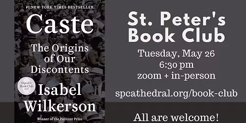 St. Peter\u2019s Book Club: Caste by Isabel Wilkerson