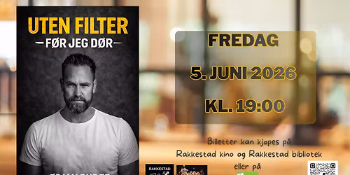 Bar Tingberg presenterer: Uten filter - f\u00f8r jeg d\u00f8r. Standup \u00d8rjan Bur\u00f8e