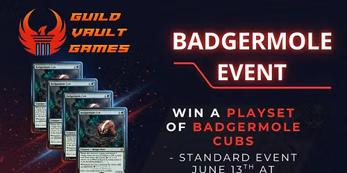 Badgermole Cub Win-a-Playset Standard Tournament