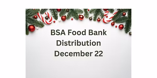 BSA Food Bank December 2025