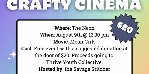 Crafty Cinema for a Cause