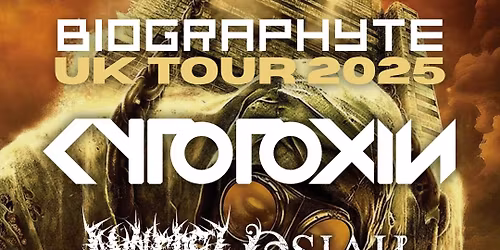 Cytotoxin | Analepsy | Osiah | Cognitive - Clwb Ifor Bach