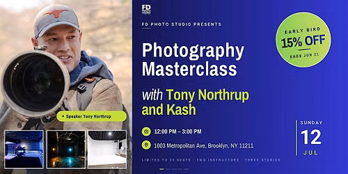 Photography Masterclass with Tony Northrup in NY \u2014 Three Lighting Setups
