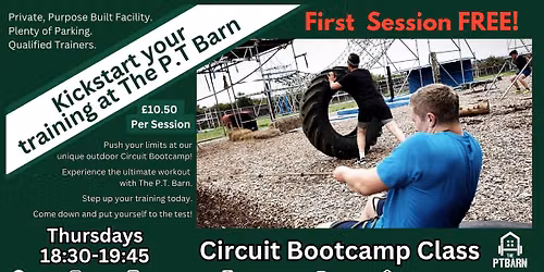 Thursday Circuit Bootcamp Class at The P.T Barn