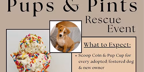 Pints & Pups with Rosie's Handcrafted Ice Cream
