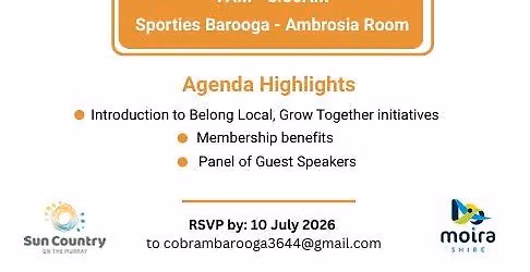 Belong Local Grow Together - CBBT Business Networking Breakfast