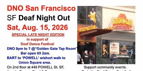 DNO SF Deaf Night Out